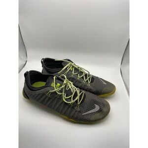 Nike Free 1.0 Cross Bionic Training Shoes Women Gray Neon‎ Yellow Lace Size 8.5